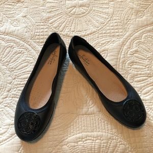 Clarks Black Ballet Flats